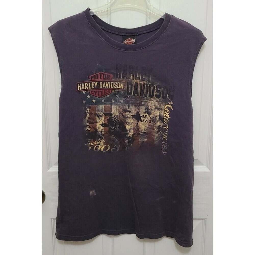 Harley Davidson Pigeon Forge Tennessee Smokey Mountain Dragon Sleeveless Shirt L